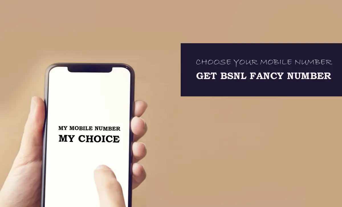 BSNL Choose Your Mobile Number